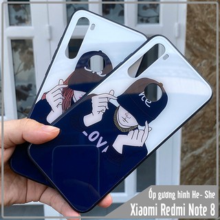 Ốp lưng Xiaomi Redmi Note 8 gương hình He - She