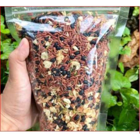 TRÀ GẠO LỨC Loại 2: gạo lứt - đậu đen xanh lòng- đậu đỏ - hoa nhài