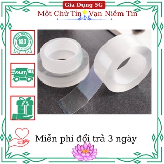 [Cuộn Băng siêu dính] Băng Keo Dính 2 Mặt Đa Năng. Trong Suốt Dán Trên Mọi Bề Mặt