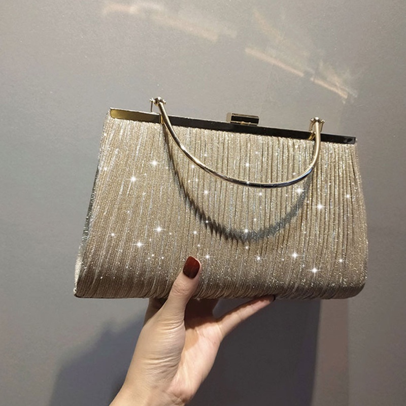 Seng Túi Xách Đeo Chéo Đính Kim Sa Lấp Lánh Thời Trang Dự Tiệc Cưới Cho Nữ