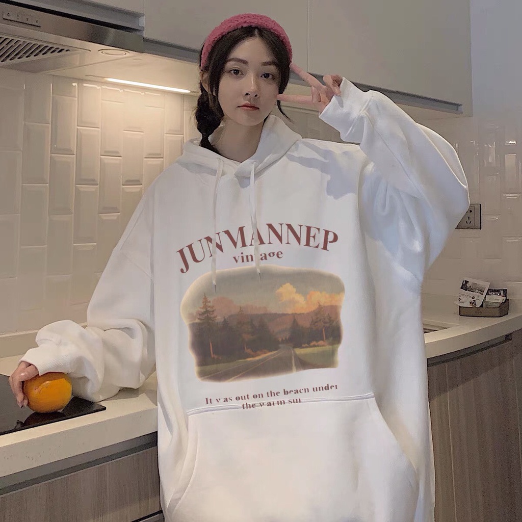 Áo khoác hoodie nỉ bông cotton unisex dưới 70kg tabistore - Áo hoodie Jinmannep | BigBuy360 - bigbuy360.vn