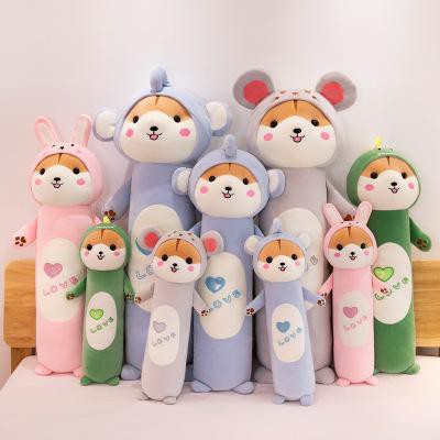 gấu bông chuột hamster mặc áo G5B2 50cm gối nằm gấu bông dễ thương