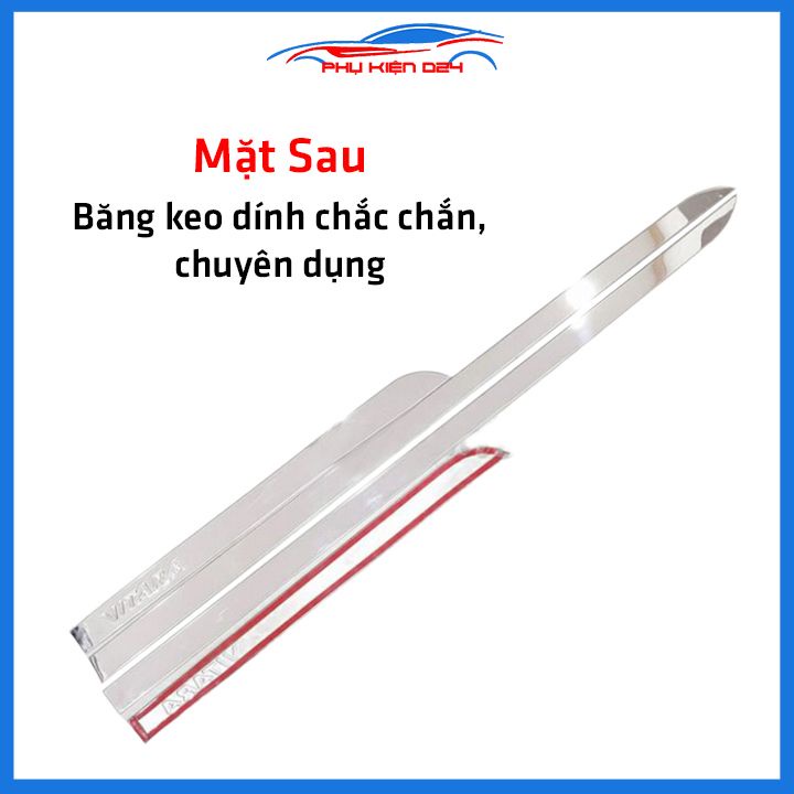 Bộ ốp nẹp sườn Vitara 2015-2016-2017-2018-2019-2020 inox trang trí làm đẹp xe