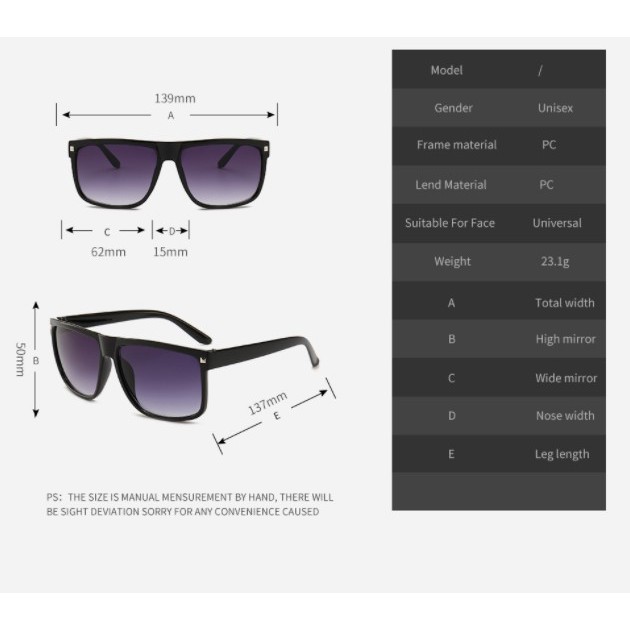 Kính râm unisex thời trang Hàn Quốc, kính mát chống tia UV tia cực tím KINH1 | BigBuy360 - bigbuy360.vn