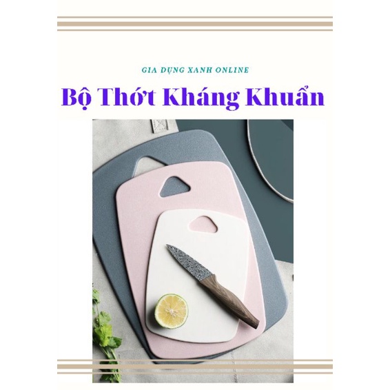 Loại 1 Set 3 thớt cao cấp kháng khuẩn ❤3 size 3 mẫu tự chọn