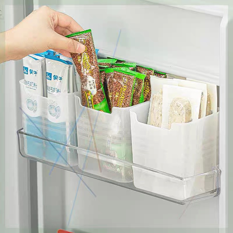 Hộp nhựa đựng thực phẩm đồ ăn rau củ để cánh cửa tủ lạnh đa năng tiện lợi cao cấp