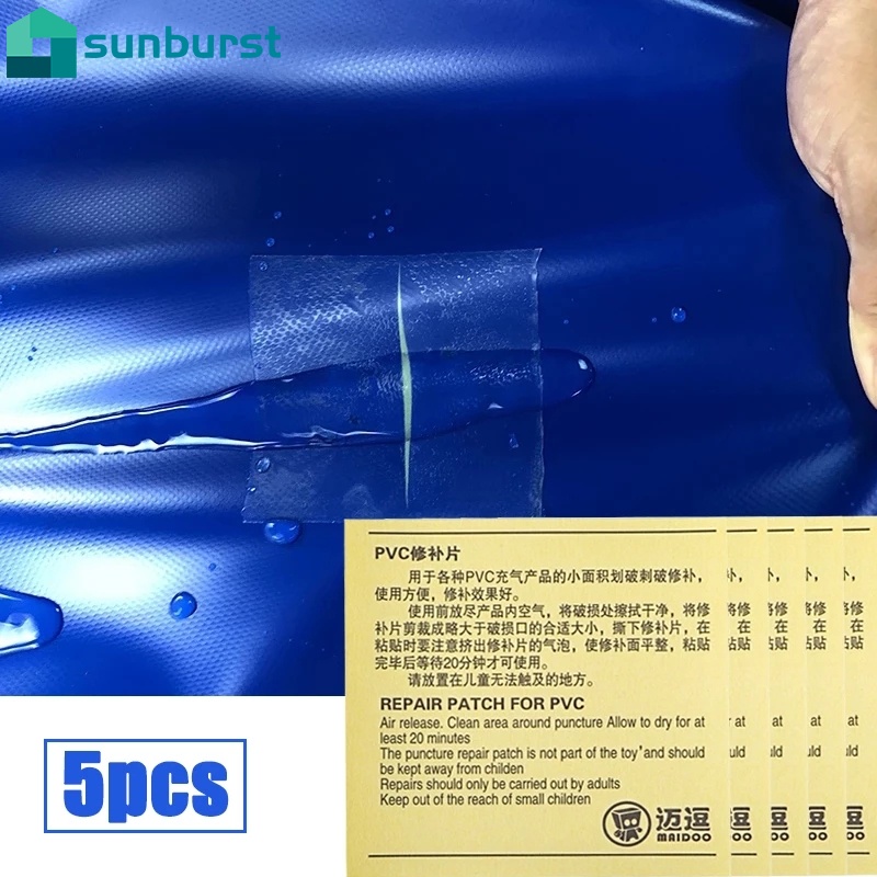 1/5 Miếng Dán Sửa Chữa Chất Lượng Cao Bằng PVC Chống Nước Chất Lượng Cao Cho Lều Trại / Lều / Bể bơi / Phao Bơi