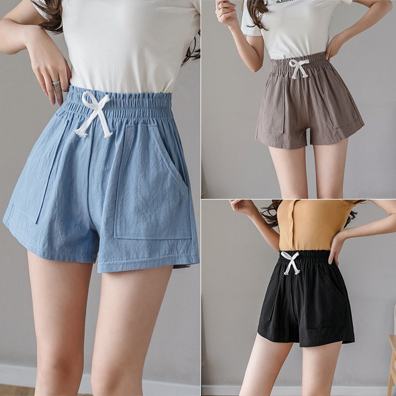 Quần ngắn nữ, Chuẩn chất đũi xốp thái 100%, Lên dáng cực đẹp, Dạo phố, Du lịch, Giao lưu, Mặc nhà...