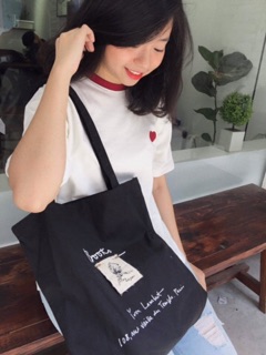 Túi Tote vải Books
