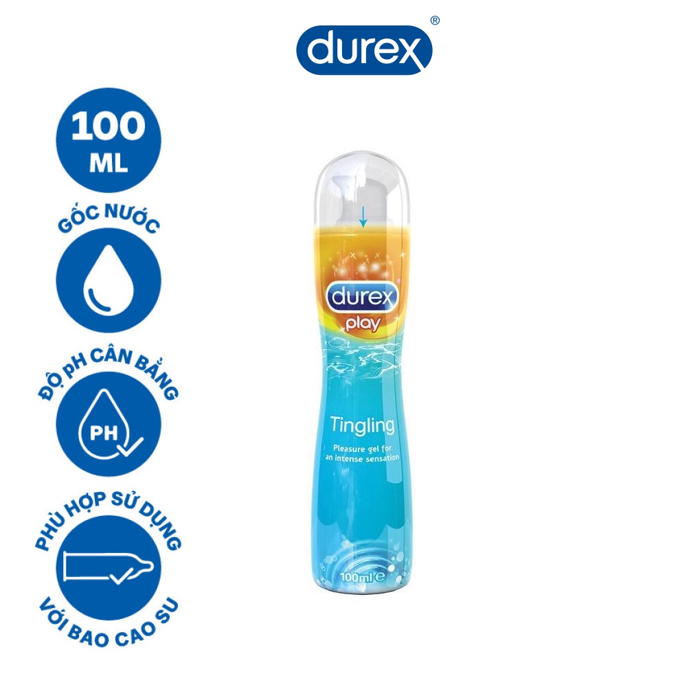 Gel bôi trơn Durex Tingling, gel bôi trơn durex gốc nước tăng khoái cảm nhập khẩu Úc