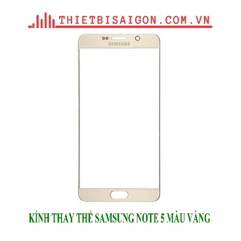 KÍNH THAY THẾ SAMSUNG NOTE 5 MÀU VÀNG