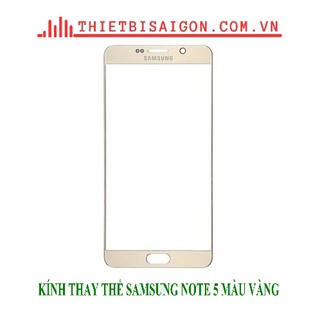 Kính thay thế samsung note 5 màu vàng