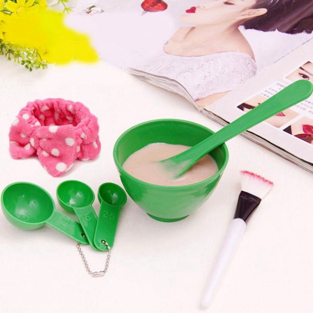 Bộ bát trộn mặt nạ 6 chi tiết, dụng cụ trộn mặt nạ DANA