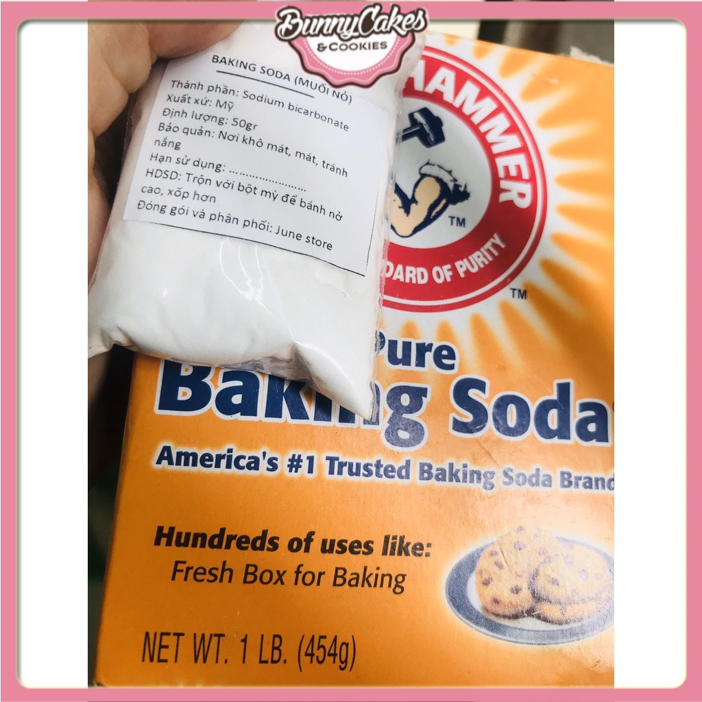 Bột Baking Soda, muối nở - túi 100g