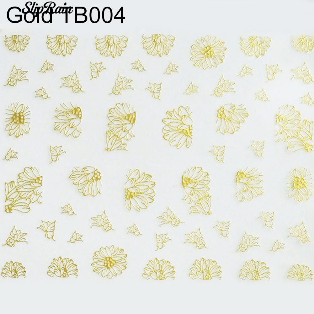 Nhãn dán móng trang trí nhiều mẫu mã hoa lá đẹp mắt