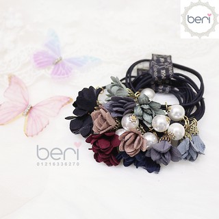 Cột tóc hoa ngọc trai Hàn Quốc BERI (đỏ) - CT015