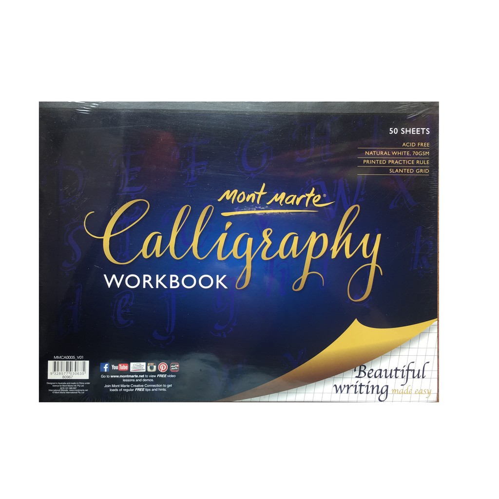 Giấy viết Calligraphy Mont Marte workbook