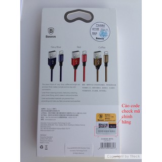Cáp Lightning sạc iPhone chính hãng Baseus