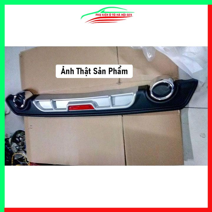 Lippo, líp chia pô ô tô Vios 2014-2018 mẫu 2 pô tròn màu bạc chuẩn form xe thể thao