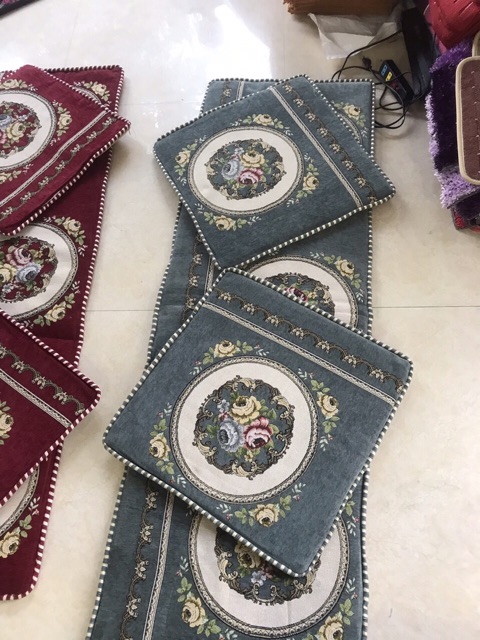 Đệm ghế hoàng gia phong cách tây âu 3 phân nhập khẩu