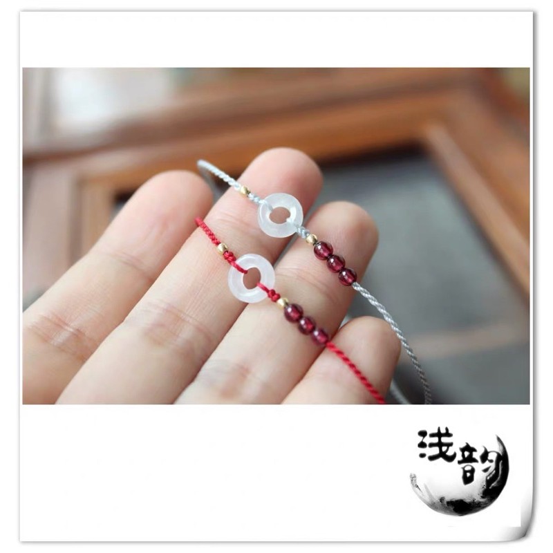 Vòng tay đôi băng cơ ngọc cốt bản đẹp