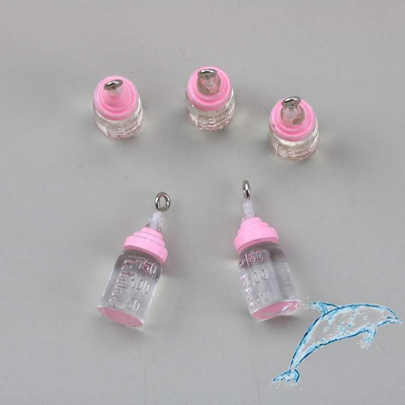 Móc Khóa / Túi Xách / Bông Tai / Trang Sức Thủ Công diy Trong Suốt Mô Phỏng Bình Sữa Em Bé