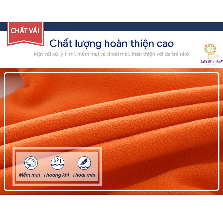 Áo khoác nỉ bông lót lông bé trai áo giữ nhiệt siêu ấm cho trẻ em in hình khủng long mẫu mới 2021