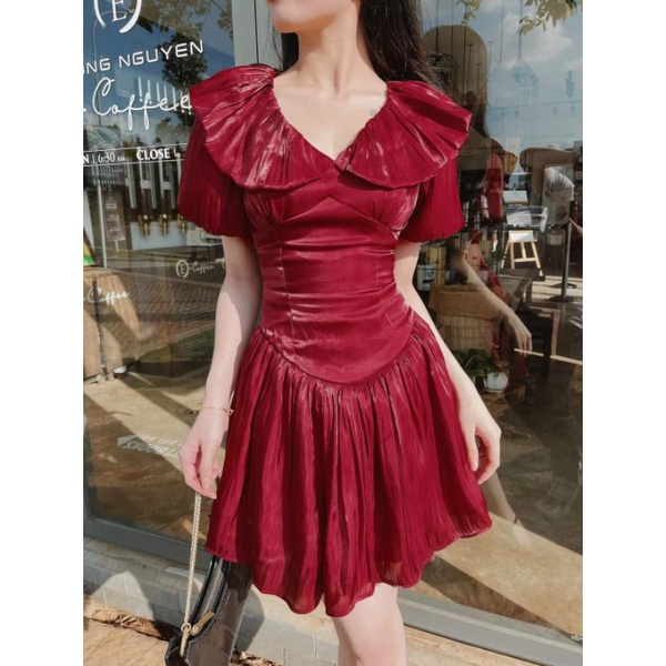 Đầm váy dạo phố xòe tay phồng nữ tính Rin Dress | BigBuy360 - bigbuy360.vn