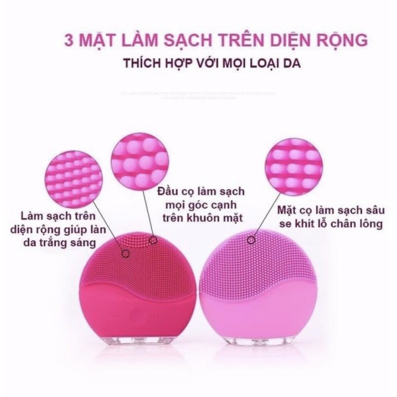 [Mã 66FMCGSALE hoàn 8% xu đơn 500K] BẢO HÀNH 1 ĐỔI 1 — Máy Rửa Mặt FOREO LUNA MINI Cao Cấp