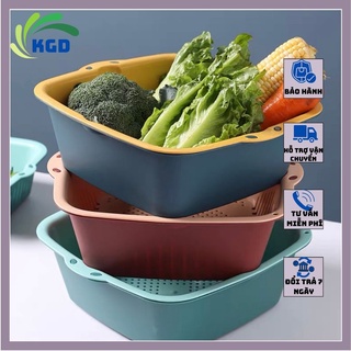 Rổ nhựa hình chữ nhật kgd bộ rổ nhựa việt nhật dày đẹp