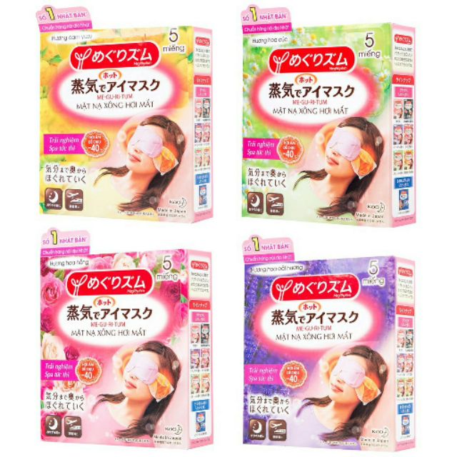 Mặt Nạ Hơi Nóng Thư Giãn Cho Vùng Mắt Nhật bản Hộp 5 miếng được tặng thêm 2 miếng nữa | BigBuy360 - bigbuy360.vn
