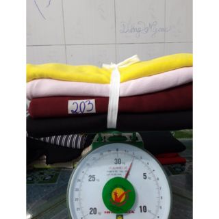 Vải borip 203 và cotton trắng đen