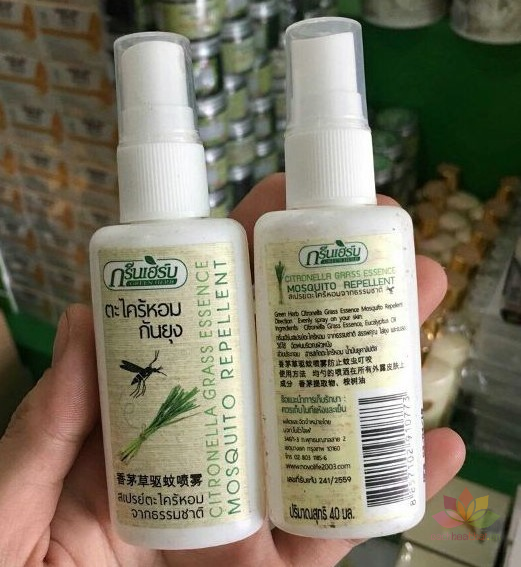 1 Chai xit tınh dầu xả chốnǥ muỗi Mosquito Repellent (Thailand)