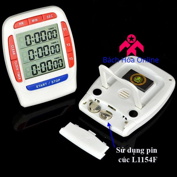 Đồng hồ bấm giờ đếm ngược điện tử  3in1 PS-370