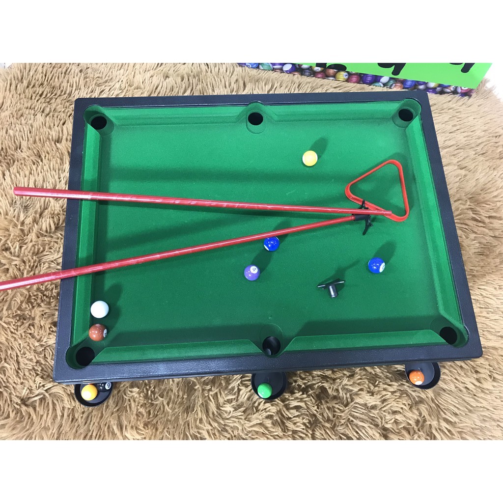 Bàn bi da Snooker Mini 47x35.5x15cm cho bé vui chơi, giải trí