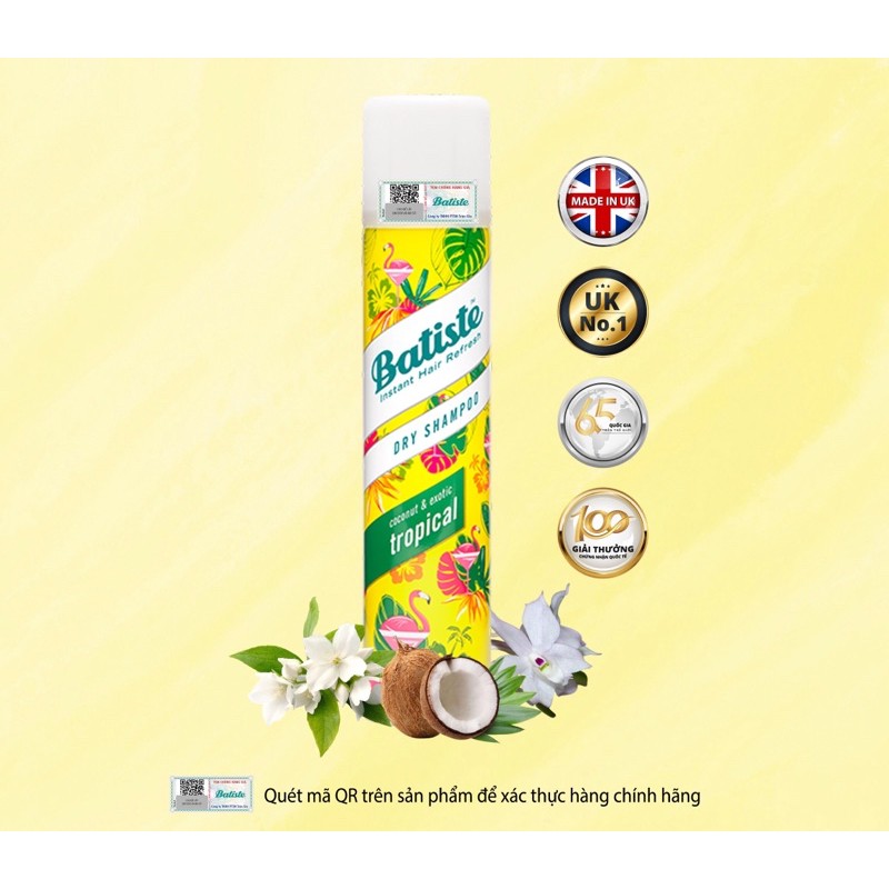 Dầu gội đầu khô Batiste 200ml - Chính hãng | BigBuy360 - bigbuy360.vn