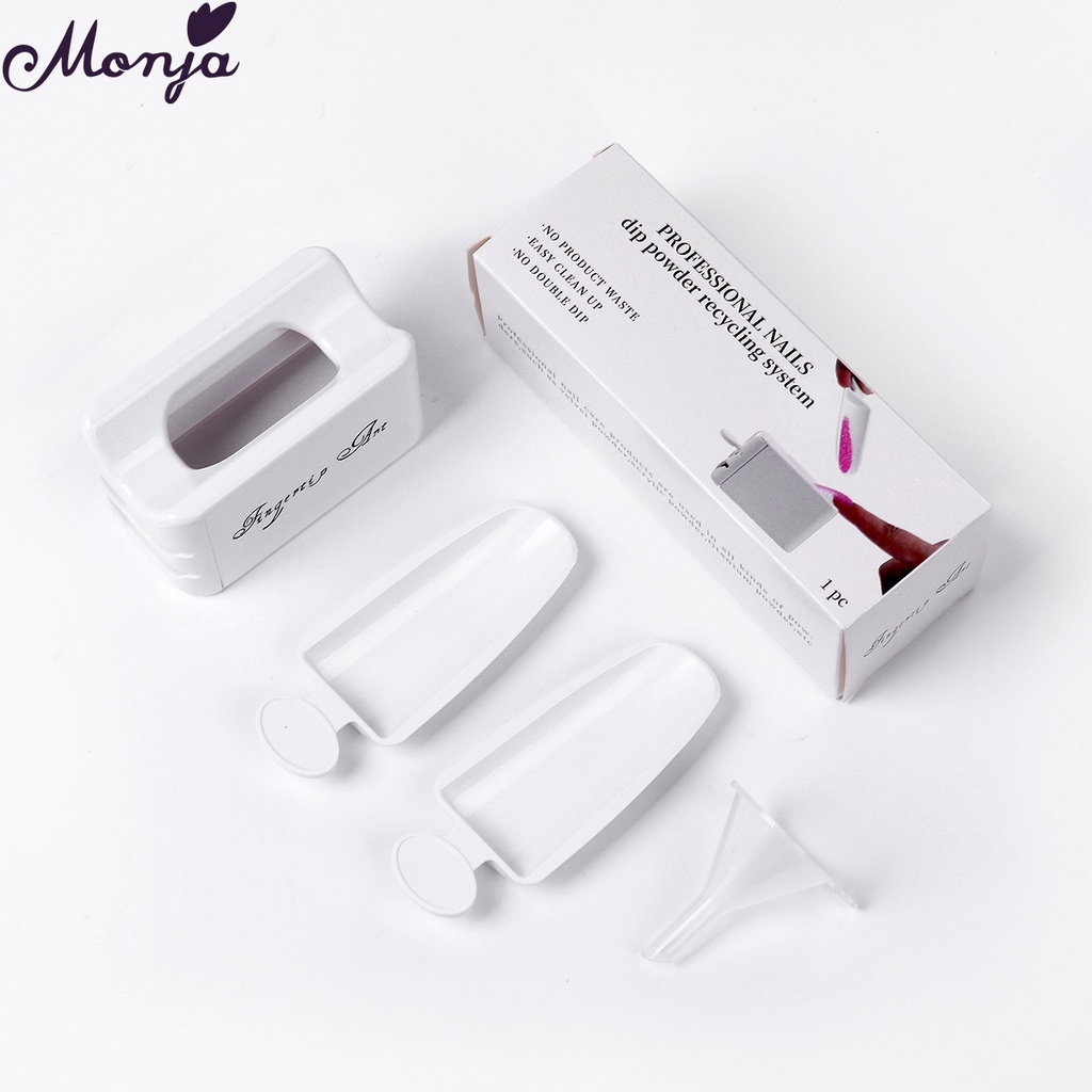 MONJA Khay đựng bột nhúng móng tay an toàn tiện dụng