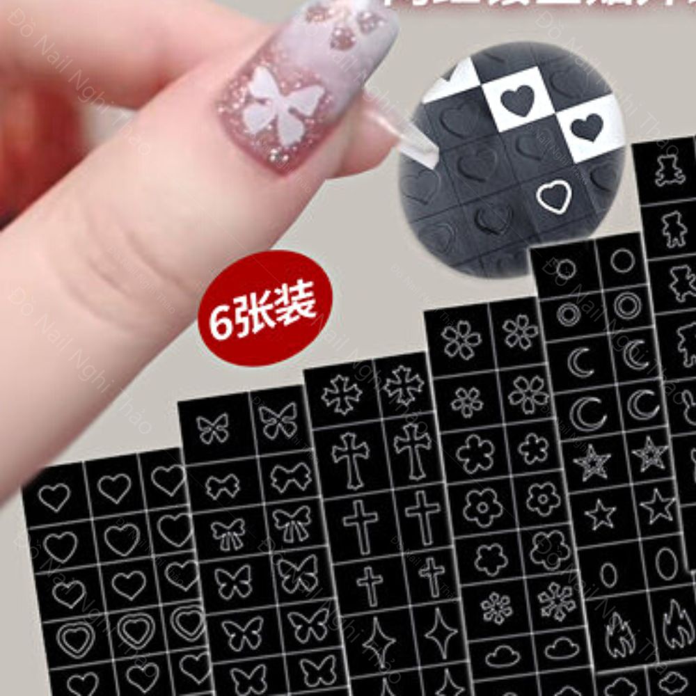 Sticker nail dặm ombre LADURA
