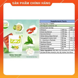 [Free ship] Giảm cân IZZI Thailand