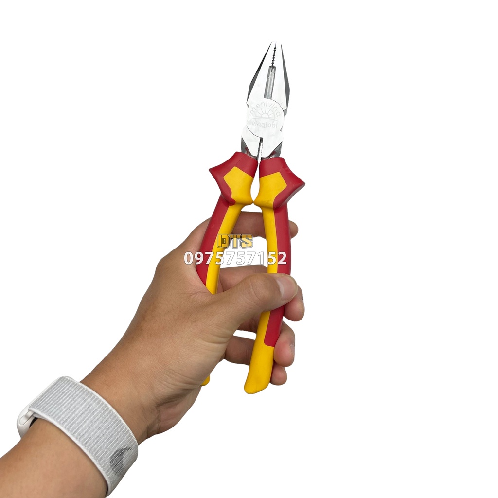 Kìm đa năng Menivina, kìm điện tổ hợp thép SCM440 siêu cứng chống gỉ, kềm trợ lực cắt dây lưỡi siêu bén, sáng bóng