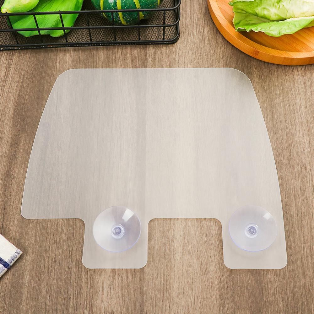 Giá Đựng Chén Dĩa Có Giác Hút Trong Suốt Chống Văng Nước Dành Cho Nhà Bếp Nhà Tắm