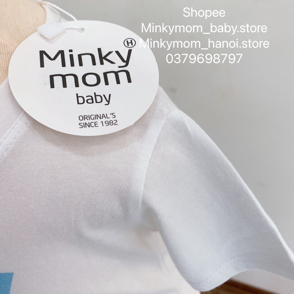 Áo ba lỗ áo phông cộc tay cho bé vải cotton hàng minkymom bao chất vải rất mềm co giãn 4 chiều thấm hút mồ hôi tuyệt đối