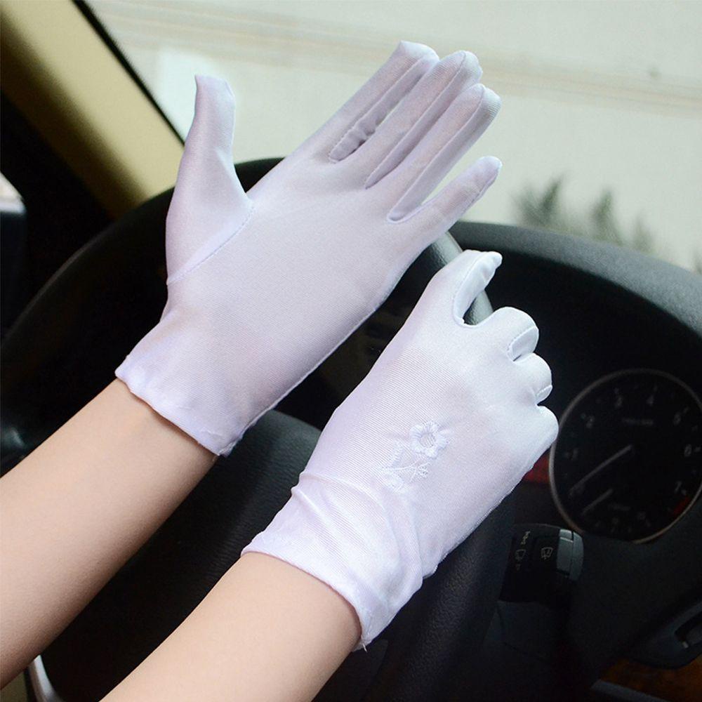 Găng Tay Chống Nắng Và Tia UV Thêu Họa Tiết Dành Cho Nữ