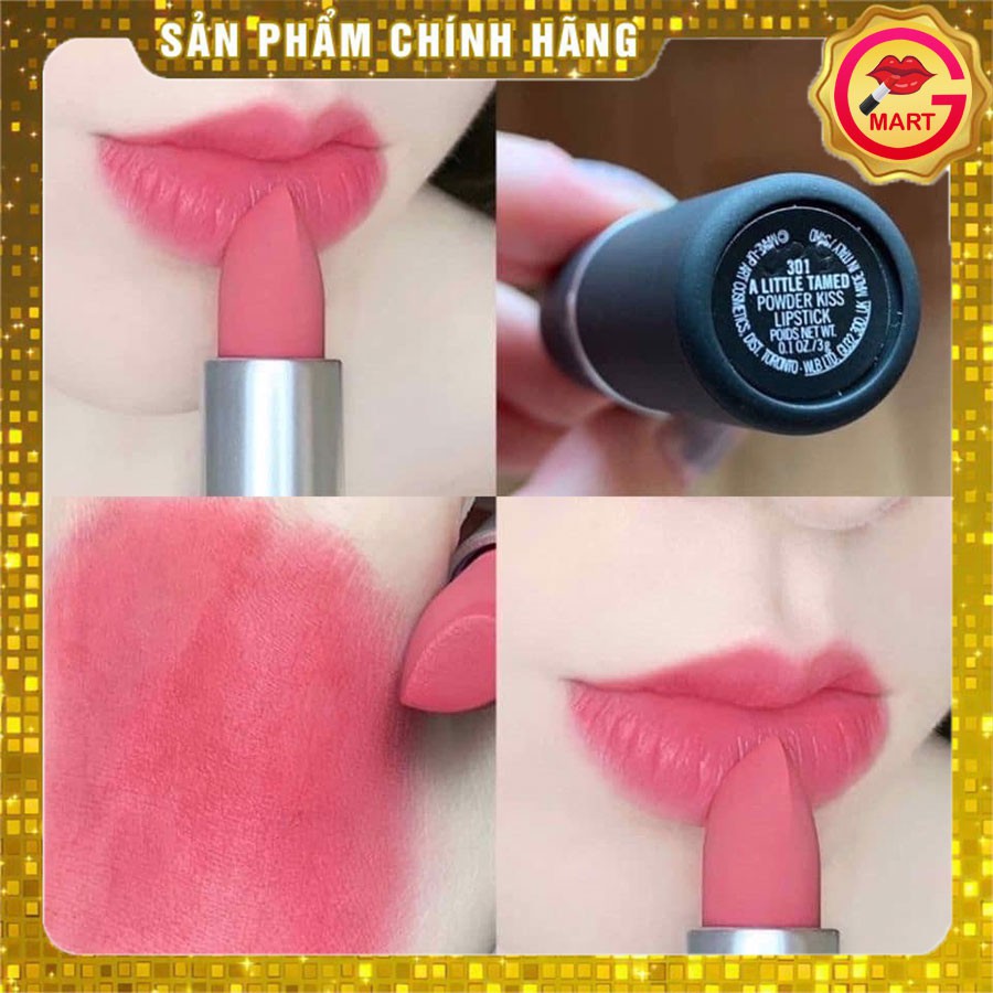 [ HÀNG CHUẨN AUTH ] Son Mac 301 A little Tamed - Màu hồng cánh hoa anh đào - Matte lipstick