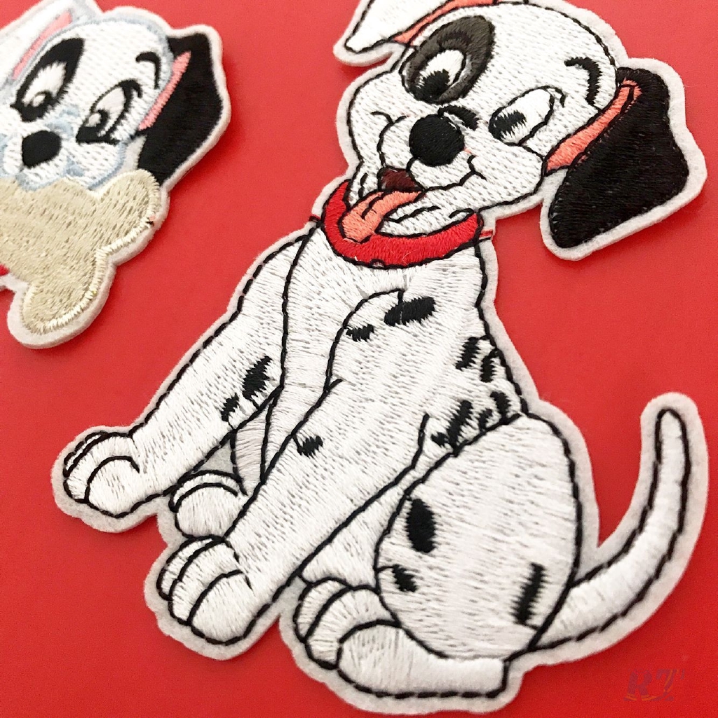 Miếng ủi thêu trang trí quần áo hình 101 chó đốm thiết kế dễ thương