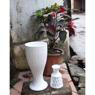 Lọ hoa sứ bát tràng. kt 26x12
