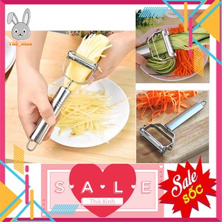 Dụng Cụ Gọt Nạo Bào Củ Quả Thành Sợi Đa Năng Bằng Thép Inox Không Gỉ