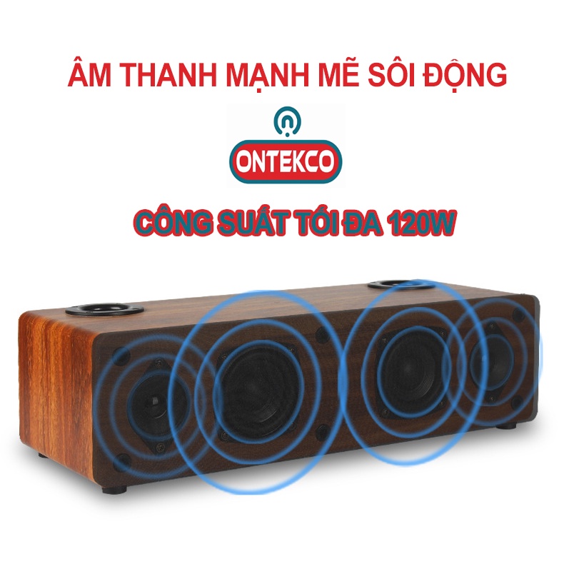[Hoả tốc HN]Bộ loa hát karaoke gia đình không dây Ontekco A300 kèm micro kim loại- Siêu cao cấp