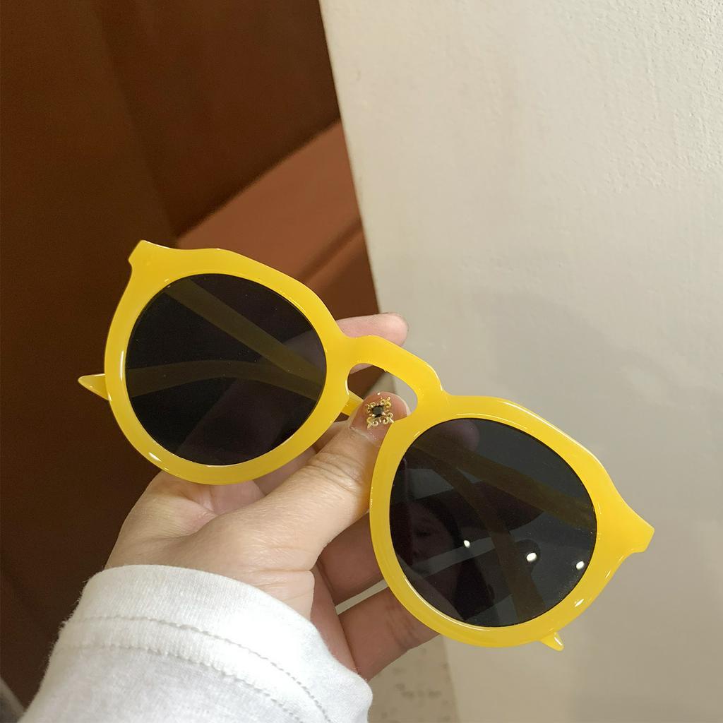 Kính Mát Gọng Tròn Màu Kẹo Ngọt Phong Cách Hàn Quốc