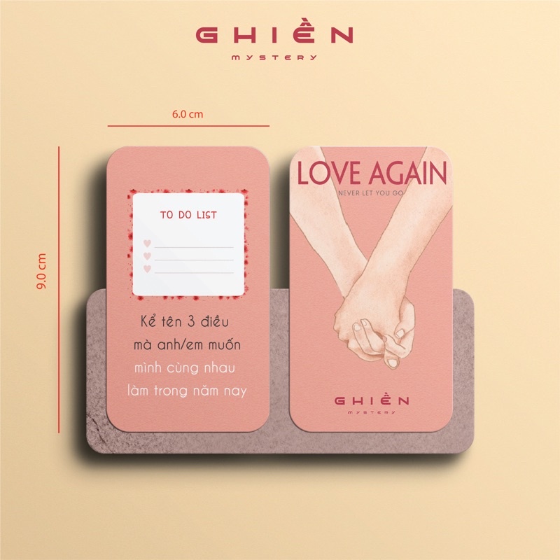 Bộ thẻ tình yêu thấu hiểu nhau LOVE AGAIN - giải quyết mâu thuẫn hàn gắn lại tình cảm cho cặp đôi | Ghiền Mystery